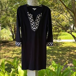 Crown & Ivy Navy and White Mini Dress